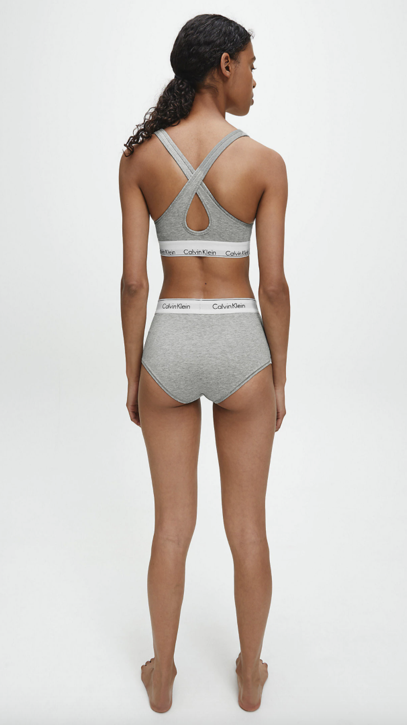 Calvin Klein | Modern Cotton Moulded Bralette | Grey