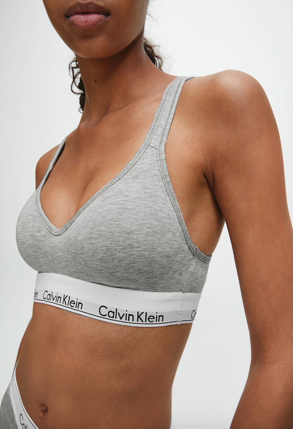 Calvin Klein | Modern Cotton Moulded Bralette | Grey