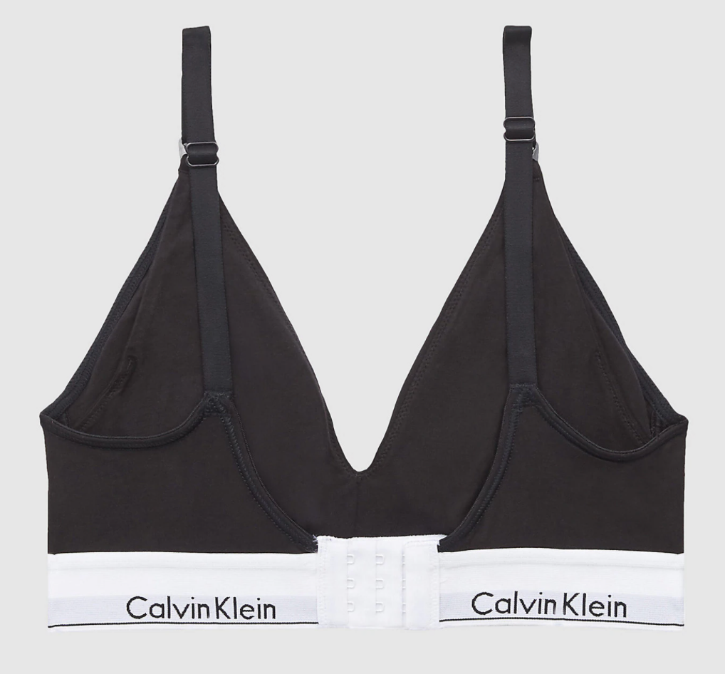 Calvin Klein Modern Cotton Nursing Bra In Grey