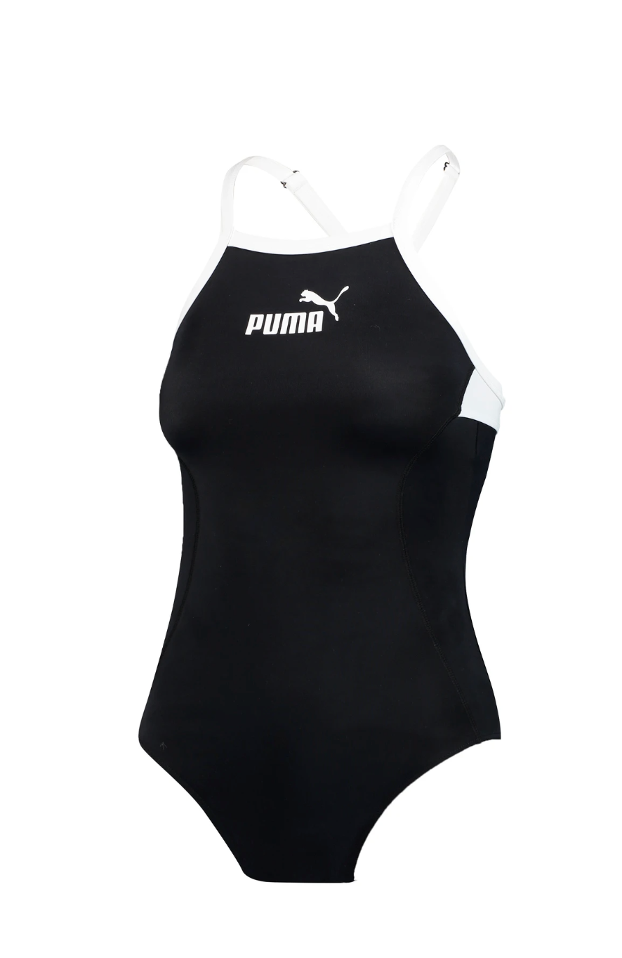 Puma | High Neck Racerback Swimsuit