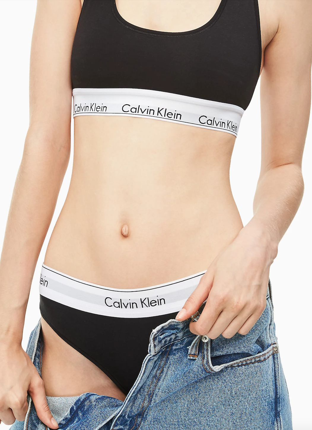 Calvin Klein | Modern Cotton Unlined Bralette | Black