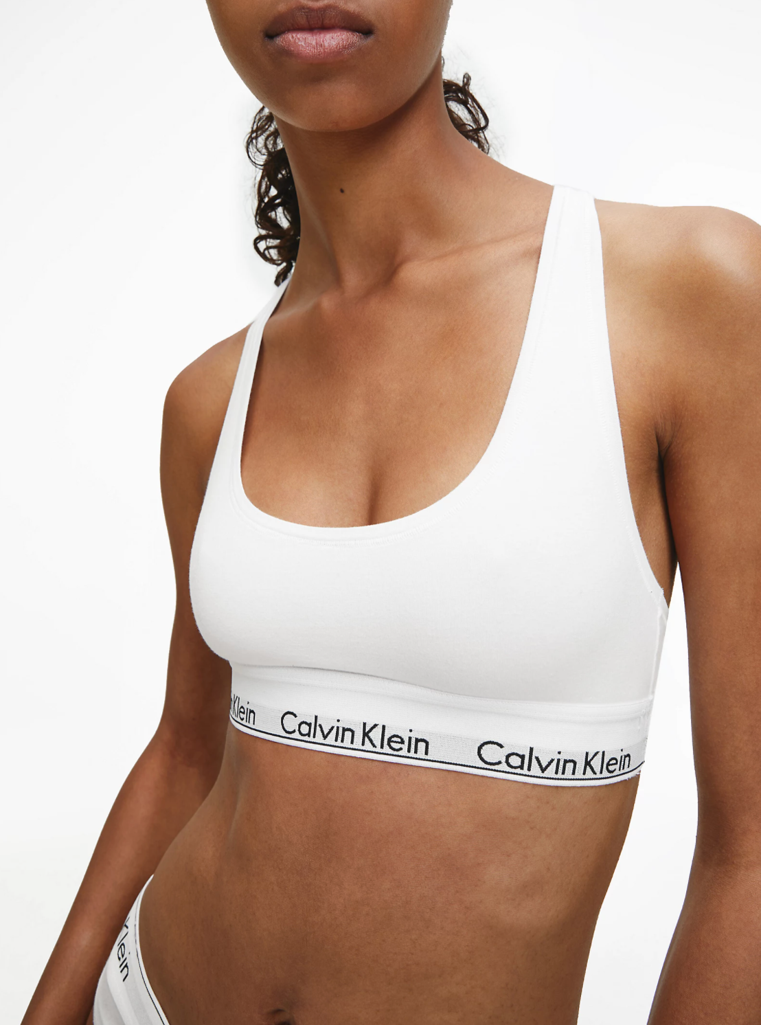 Calvin Klein | Modern Cotton Unlined Bralette | White