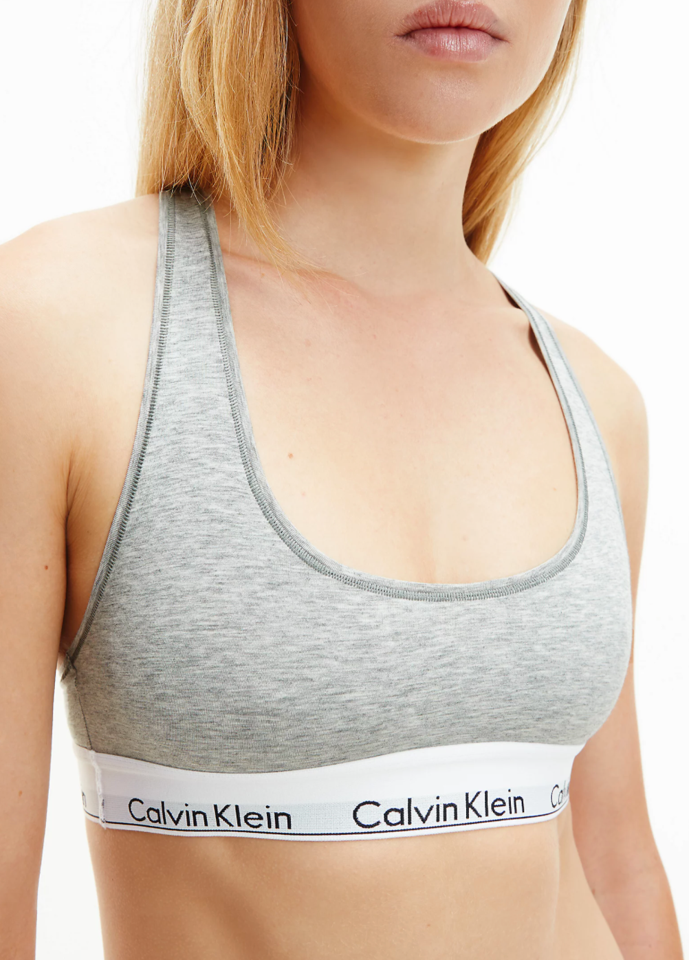 Calvin Klein | Modern Cotton Unlined Bralette | Grey