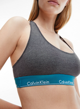 Load image into Gallery viewer, Calvin Klein | Modern Cotton Unlined Bralette | Charcoal / Topaz
