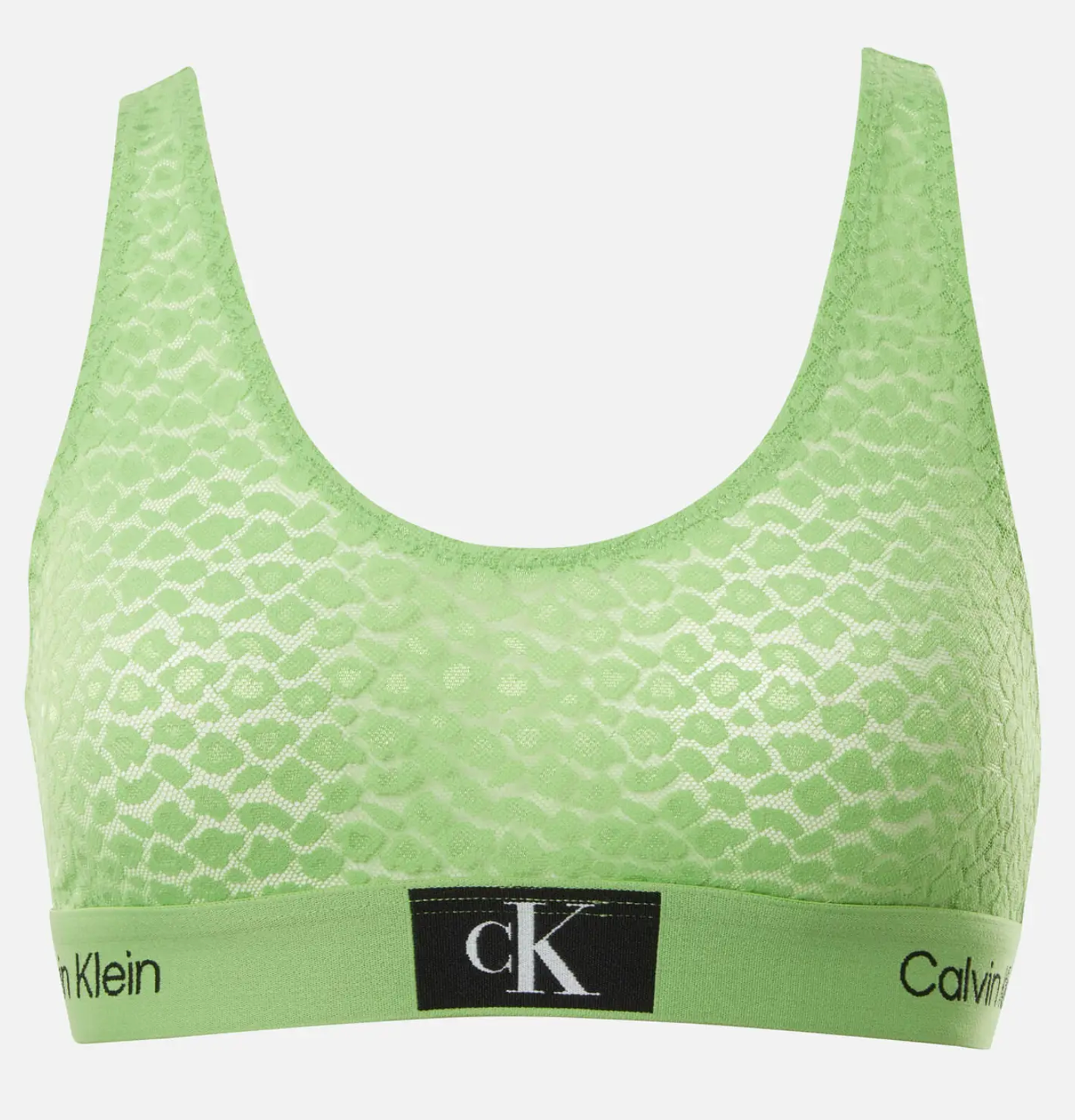 Calvin Klein | CK96 Unlined Bralette | Fab Green