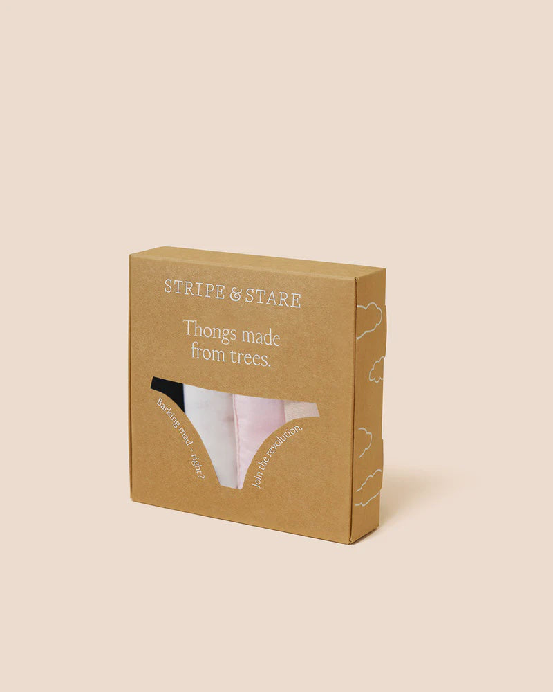 Stripe & Stare | Thong Four Pack | Basics