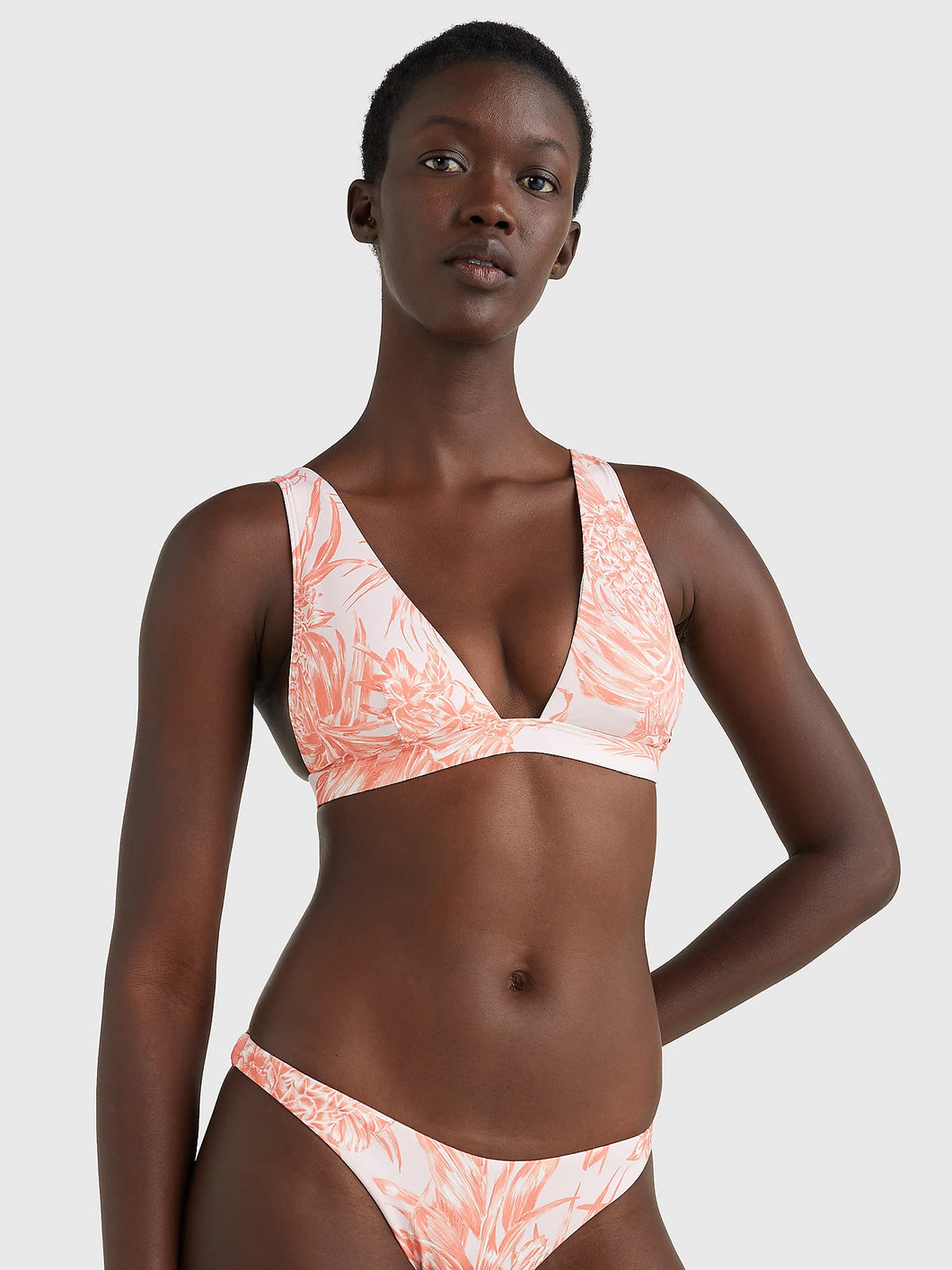 Tommy Hilfiger Triangle Bikini Top Pineapple