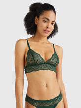Load image into Gallery viewer, Tommy Hilfiger | Lace Triangle Bralette | Hunter
