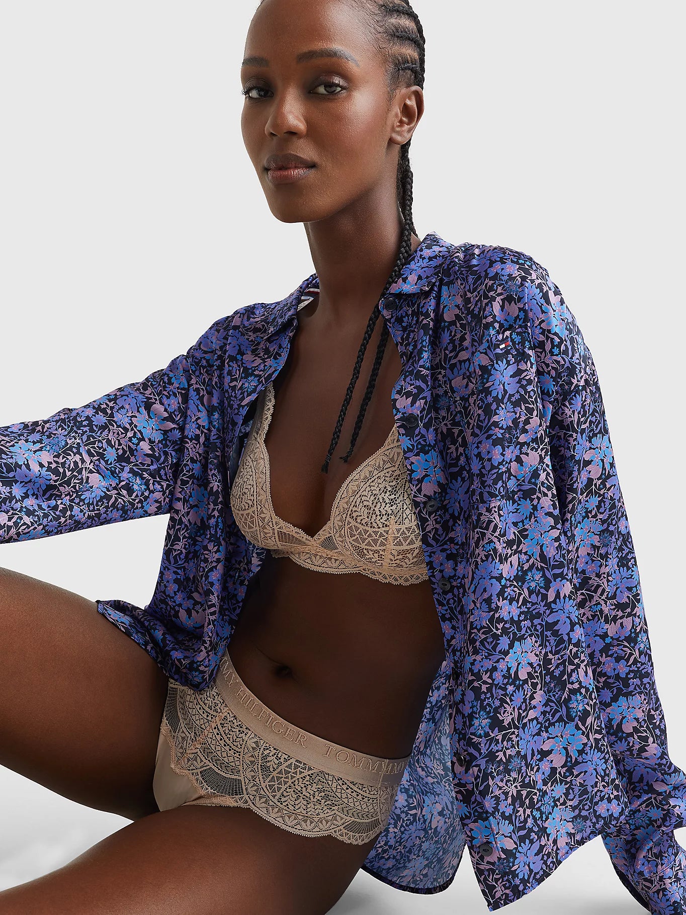 Tommy Hilfiger | Lace Triangle Bralette | Misty Blush