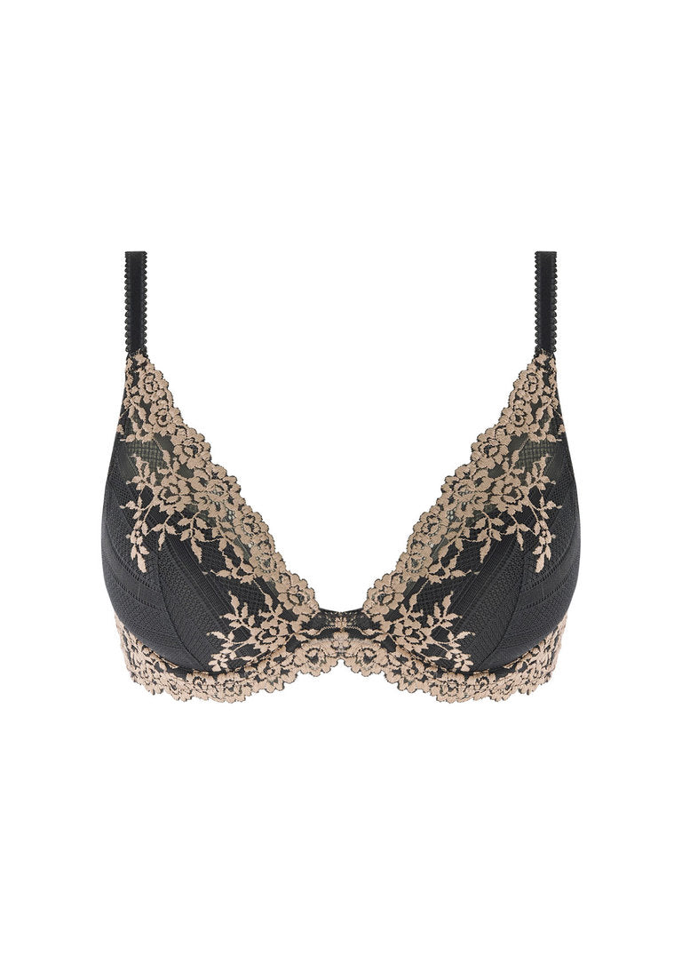 Wacoal | Embrace Lace Plunge | Ebony