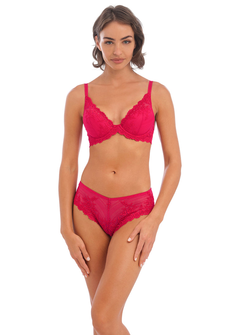 Wacoal | Embrace Lace Plunge | Persian Red
