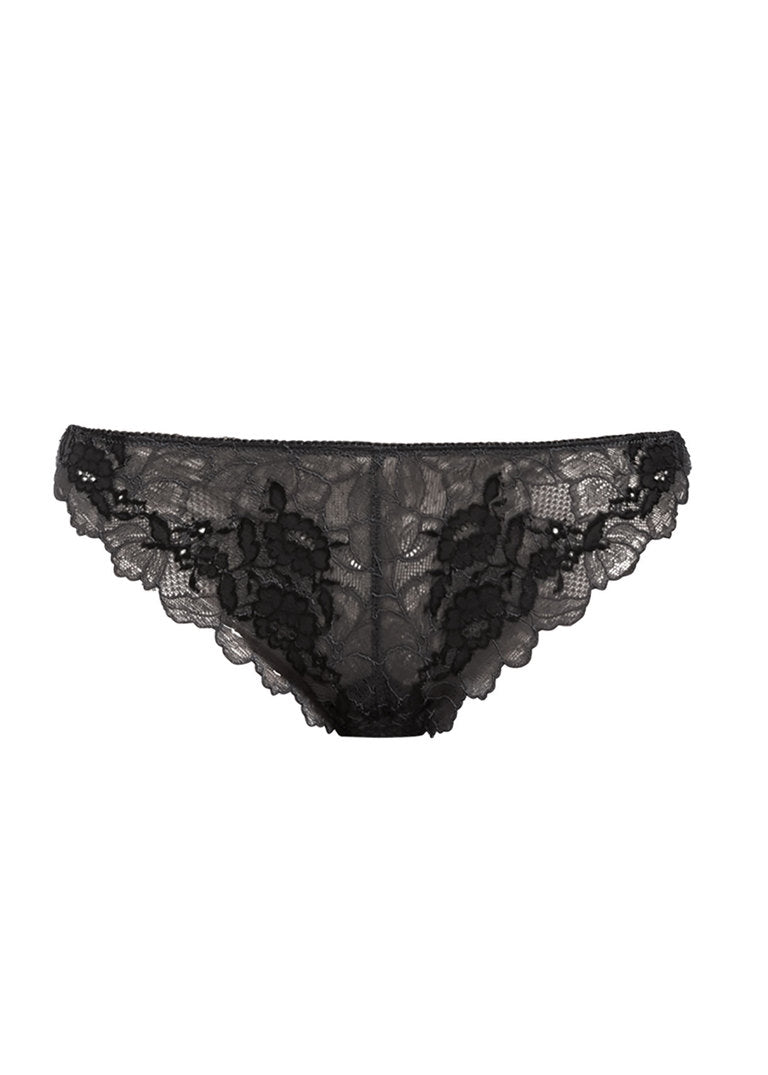 Wacoal | Lace Perfection Tanga | Charcoal
