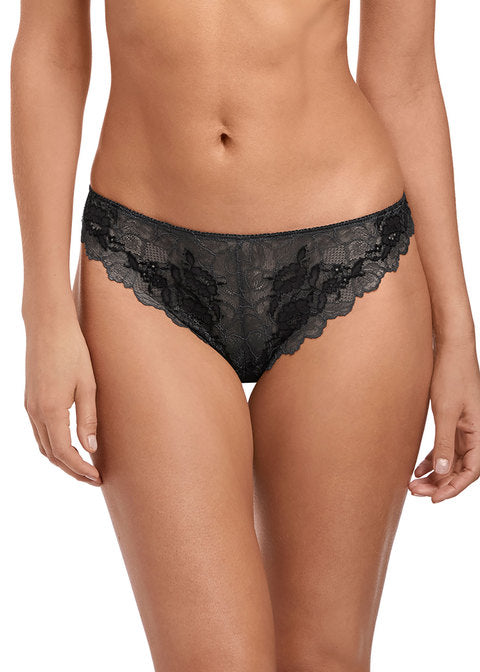Wacoal | Lace Perfection Tanga | Charcoal