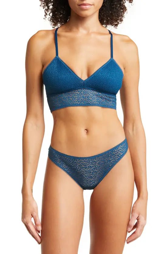 DKNY | Modern Lace Racerback Bralette | Poseidon