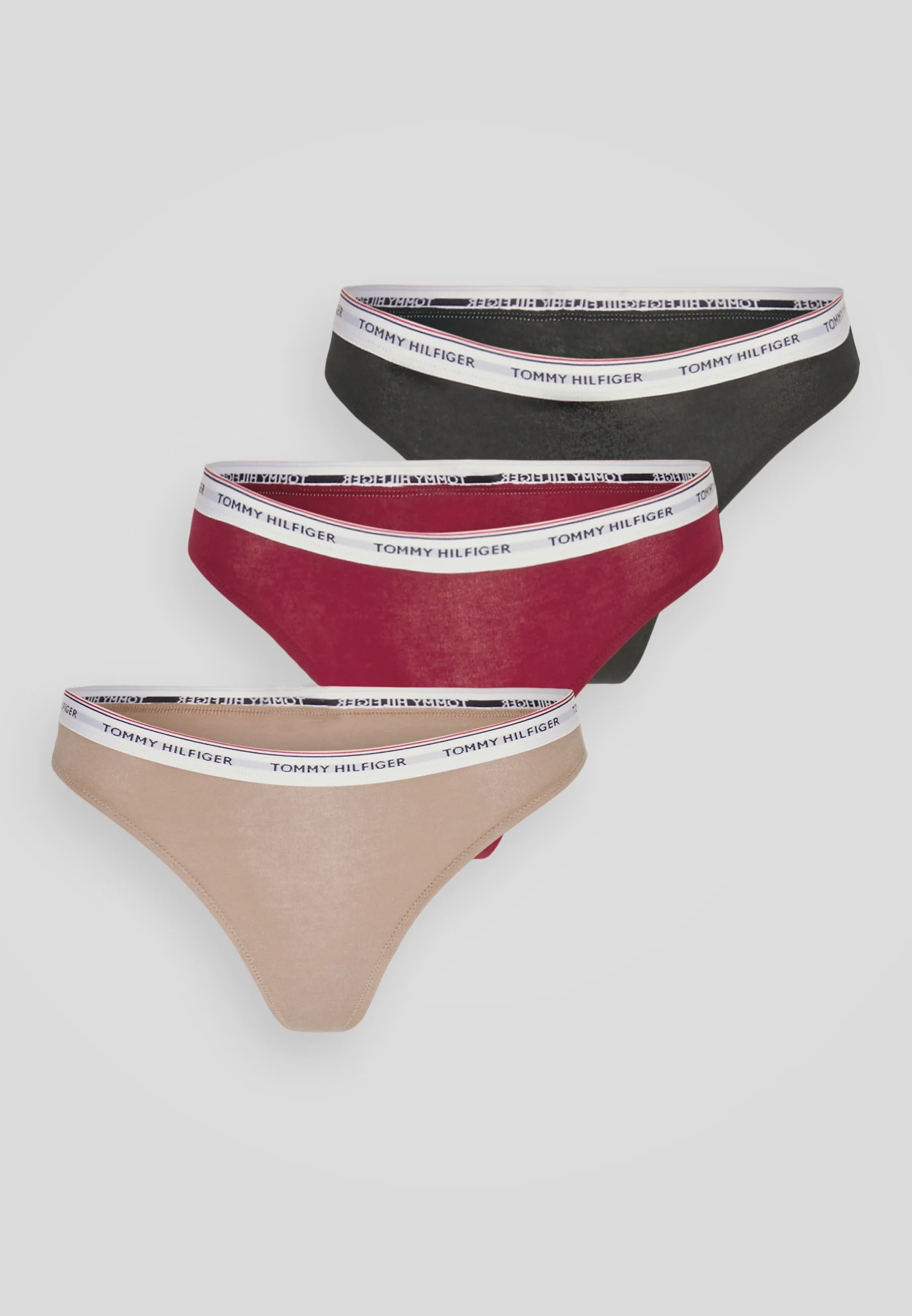 Tommy Hilfiger | 3 Pack Bikini Thong | Rouge / Oat