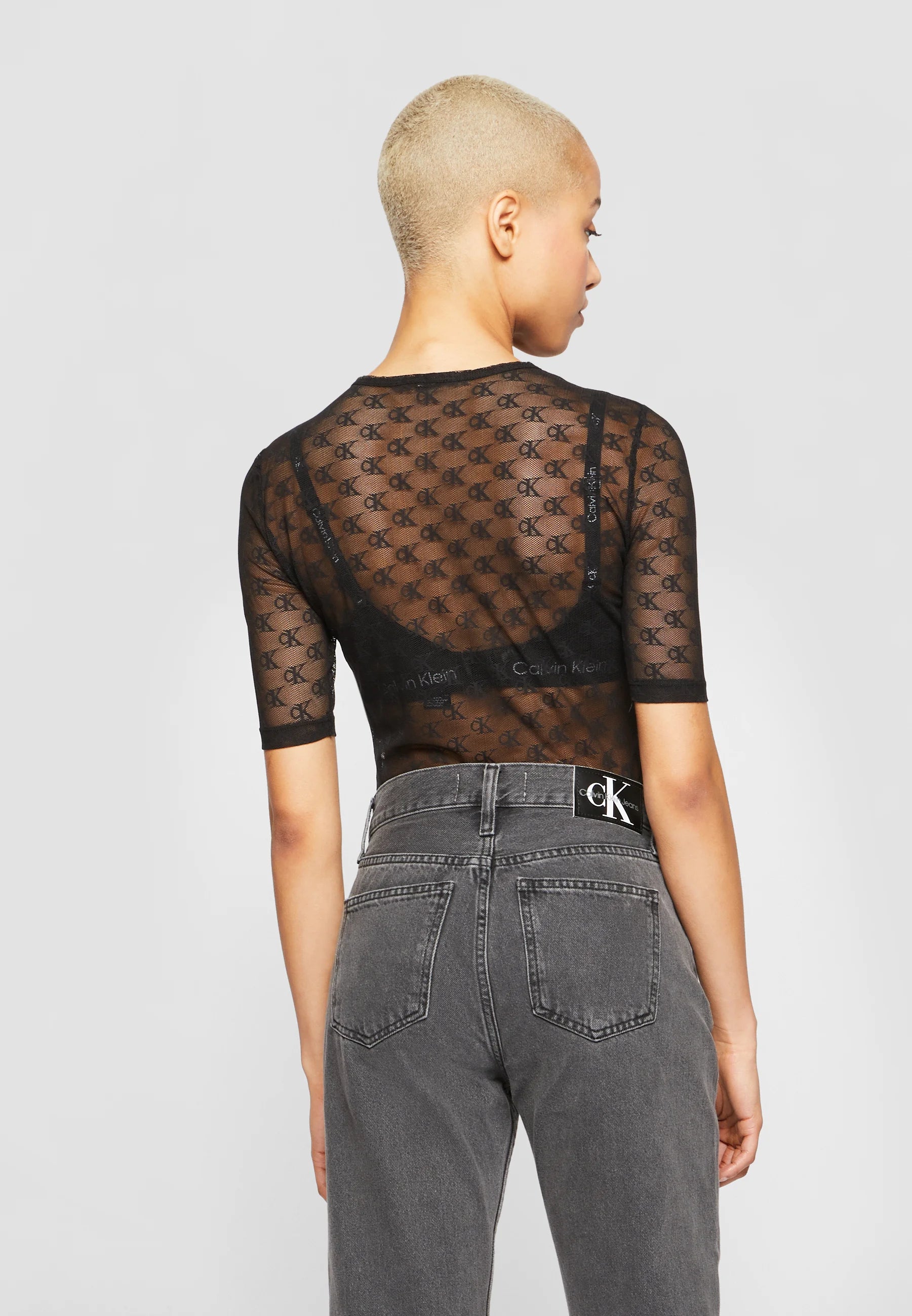 Calvin Klein | Ck96 Lace Bodysuit | Black