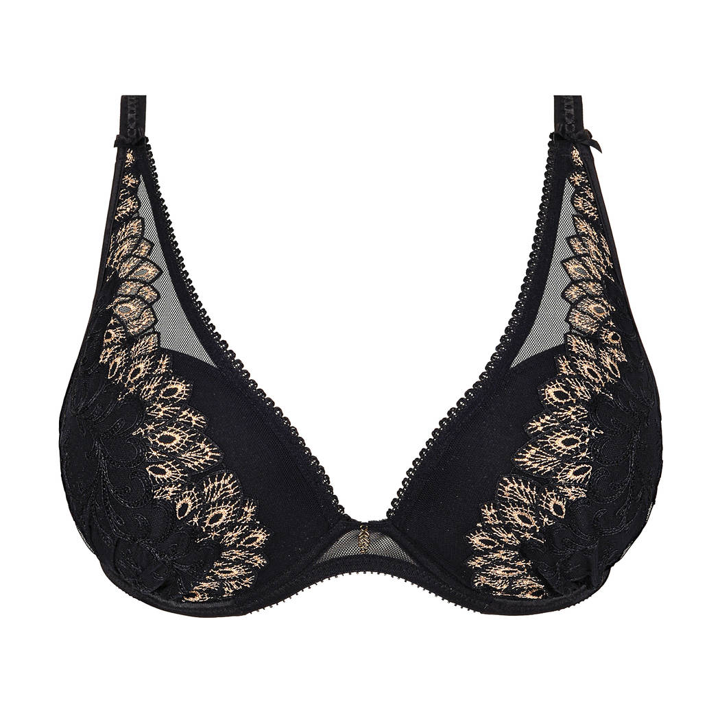 EMPREINTE | Swan Padded Plunge | Black