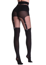 Load image into Gallery viewer, Trasparenze | Cayenne Tights | Black
